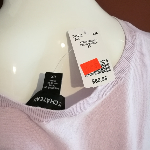 2X LE CHATEAU Floral Dolman Blouse - Picture 8 of 8